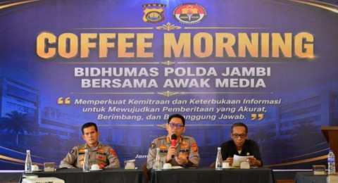 Humas Polda Jambi Perkuat Sinergitas Bersama Insan Pers